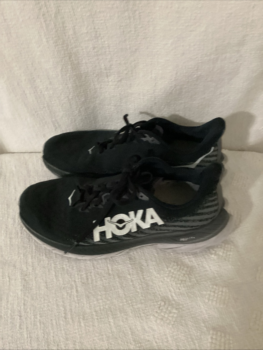 HOKA Mach 5 ProFly Black Athletic Running/Walking Lightweight Shoes. Size 9B